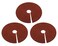 Fasmov 3 Pack Rubber Mulch Ring Tree Protector Mat Tree Protection Weed Mats, Heavy Duty Rubber, 24 inch