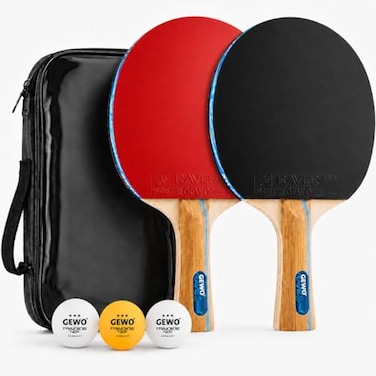 GEWO Rave Speed Pre-Table Tennis Racket Set Flared
