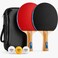 GEWO Rave Speed Pre-Table Tennis Racket Set Flared