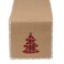 DII Christmas Kitchen Table Dcor, Table Runner, 14x72, Jute, Red Plaid Christmas Tree
