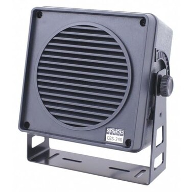 Speco Technologies Speaker, 1.2 lb., Black, 88dB