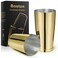 LINALL Stainless Steel Boston Shaker - 2-piece 18oz28oz Professional Bartender Cocktail Shaker Bartender Shaker Kit - CTSK0013 ,Gold