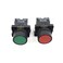 LC LICTOP Push Button Switch, Green NORed NC, DPST 660V, 2Pcs