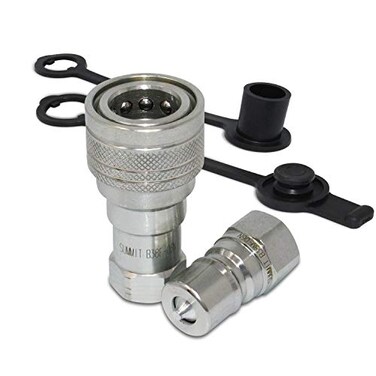 Summit Hydraulics 3/8" NPT ISO 7241-B Quick Disconnect Hydraulic Coupling/Coupler Set