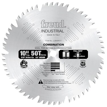 Freud LU84M011: 10" Combination Blade