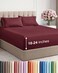 CGK Unlimited Extra Deep Twin Sheet Set - 4 Piece BreathableCooling Sheets - Burdy