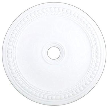 Livex Lighting 82077-03 Wingate Ceiling Medallion, White, 2.5H x 36Dia