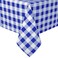 Hiasan Royal Blue and White Checkered Tablecloth Square 60 x 60 Inch