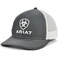 ARIAT Grey Shield Baseball Cap, Gray, One Size