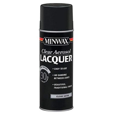 Minwax Clear Lacquer Spray, 12.25 oz., Satin Finish