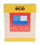 School Smart 2-Pocket Folders, Light Blue, Pack of 25