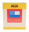 School Smart 2-Pocket Folders, Light Blue, Pack of 25