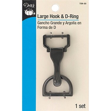 Dritz 729-33 Large HookD-Ring, metal 1-Set