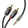 CableCreation 3.5mm to RCA Cable 6FT 2pcs,3.5mm TRS to 2RCA Stereo Splitter