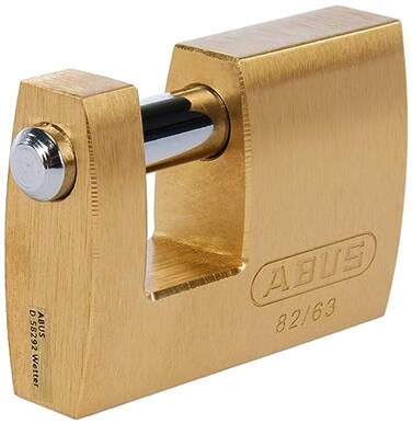 ABUS 11571 Monoblock Brass Shutter Padlock with 8501 Alike Keyed
