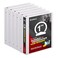 COMIX Sturdy 3 Ring Binder 1 Inch with Clear View Cover