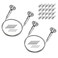 OTTFF 2 Pack 6.5' Art Wall Display Hanging Wire, Picture Suspension Cable