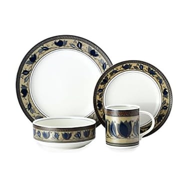 Mikasa Arabella 16 Piece Dinnerware Set ,Set of 4, Assorted