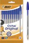 Bic Cristal Original Ballpoint Pens Medium Point 1.0mm Blue Pack of 10