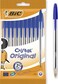 Bic Cristal Original Ballpoint Pens Medium Point 1.0mm Blue Pack of 10