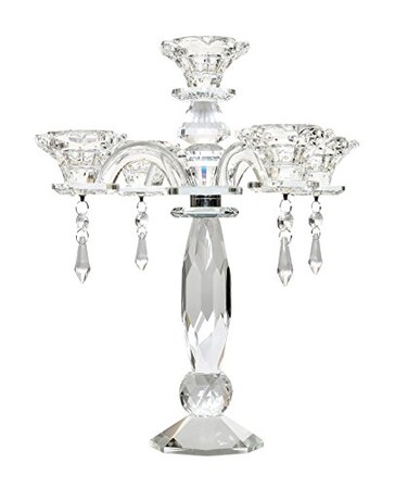 Amlong Crystal 5-Arm Crystal Candelabra
