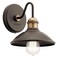 Kichler Clyde 7.5" 1-Light Wall Sconce Light, Olde Bronze