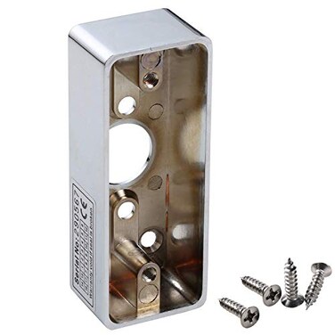 UHPPOTE Surface Back Mount Box Single Gang for Push to Exit Button Switch
