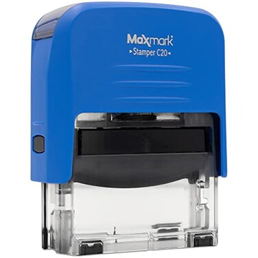 MaxMark Paid Self Inking Stamp, Printer 20 Style 2 - Blue Ink
