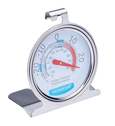 Kitchencraft Refrigerator Thermometer, Stainless Steel