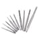 Hilitand 10PCS Mini Machine Hand Taps Set, M1 to M3.5 Straight Fluted Hand Screw Thread Wire Tapping Hand Tool Kit