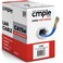 Cmple - Cat5e Plenum Cable 1000ft, CMP, Blue 350MHz Gigabit Ethernet Solid Network Internet Bulk UTP