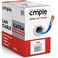Cmple - Cat5e Plenum Cable 1000ft, CMP, Blue 350MHz Gigabit Ethernet Solid Network Internet Bulk UTP