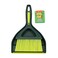 Pine-Sol Mini Dustpan and Brush SetNesting Snap-On DesignPortable, Compact Dust Pan and Hand Broom for Cleaning, Green