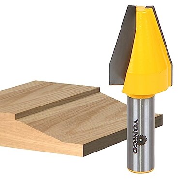 YONICO Raised Panel Cabinet Door Router Bits Vertical Bevel 1/2-Inch Shank 12144