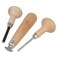 The Beadsmith Stone Setting Tool Kit&ldquo; 3-Piece Jewelry Making Set, Includes Square-Tip Bezel Pusher, Groove-Tip Prong Pusher, and Bezel Roller
