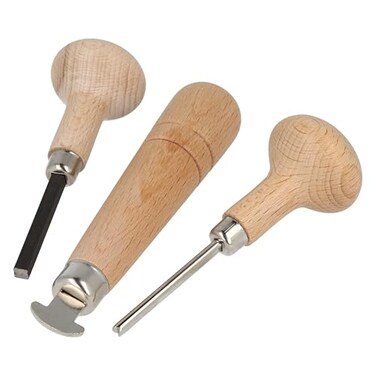 The Beadsmith Stone Setting Tool Kit&ldquo; 3-Piece Jewelry Making Set, Includes Square-Tip Bezel Pusher, Groove-Tip Prong Pusher, and Bezel Roller