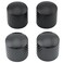 Musiclily Basic Coarse 18 Splines Steel Dome Control Knobs Black 4Pcs