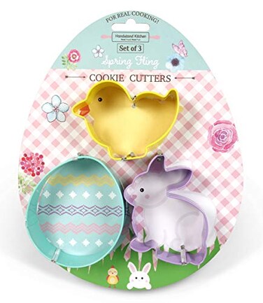 Handstand Kitchen 3-piece Cookie Cutter Set - Bunny, Chick and Easter Egg