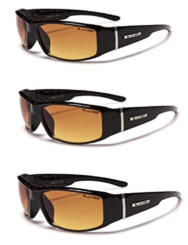 X LOOP Black 3 Pair HD Glasses