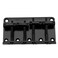 Musiclily Basic 57mm Top-loading Non-Tremolo Fixed Hardtail Bridge Black