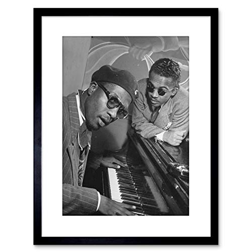 weeblue Weeblue The Art Stop Music Vintage Photo Jazz Legend Thelonious Monk Piano Framed Print