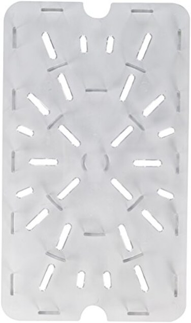 Winco 12" x 18" Clear Plastic Drain Shelf