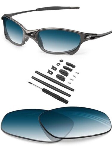 BLAZERBUCK Anti-salt Replacement LensesSock Kit for Oakley Juliet - Blue Gradient