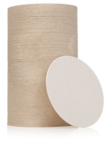 Perfect Order Round Plain Off White Coasters 4 Inches ,125