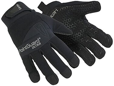 HexArmor Needlestick And Cut Resistant Silicone Patterned Palm Work GlovesHexBlue Series 4045Small