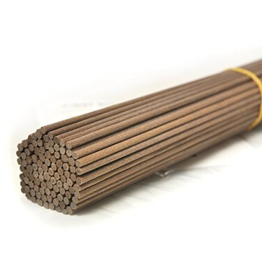 Ougual 100 Pieces Fiber Reed Diffuser Replacement Refill Sticks ,8" x 3mm, Brown