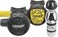 Cressi AC2 / CompactOctopus Compact Complete Regulator Set, Black/Yellow, INT
