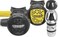 Cressi AC2 / CompactOctopus Compact Complete Regulator Set, Black/Yellow, INT
