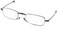Foster Grant Gideon Rectangular Reading Glasses, Blue/Transparent, 50 mm,1.50
