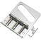 Musiclily Basic 54mm Guitar Bridge with 3-Saddle Chrome